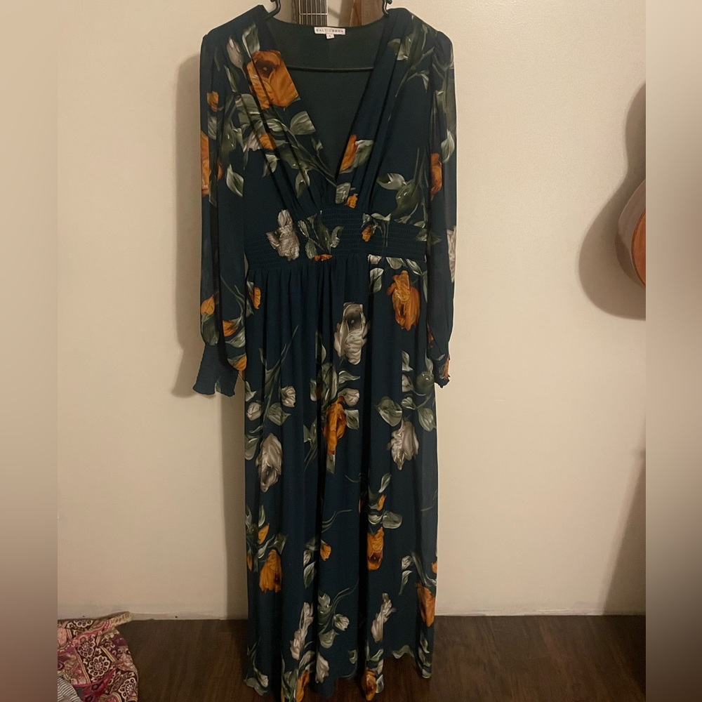 Baltic Born - Olivia Maxi Dress Deep Topaz Floral